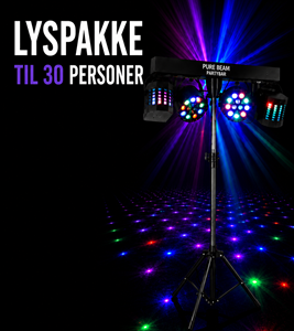 Lej lyspakke til 30 personer