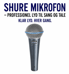Lej shure mikrofon
