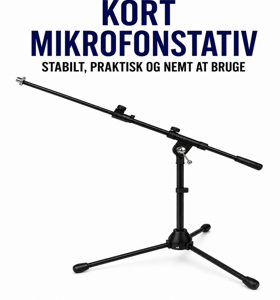 Lej kort mikrofonstativ