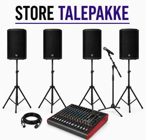 Lej store talepakke