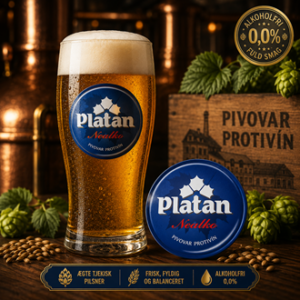Platan Nealko – Alkoholfri tjekkisk pilsner med fuld smag